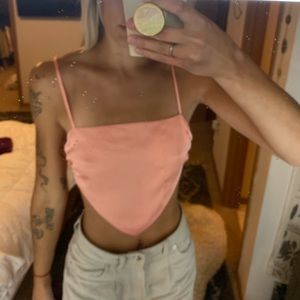 forever 21 pink silk tank